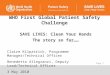 WHO First Global Patient Safety Challenge