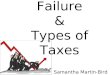 Market Failure & Types of Taxes