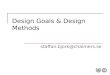 Design Goals & Design Methods