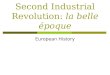 Second Industrial Revolution:  la belle époque