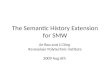 The Semantic History Extension for SMW