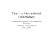Testing Household Chemicals