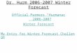 Dr. Hurm 2006-2007 Winter Forecast