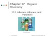 Chapter 17   O rganic Chemistry