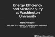 Energy Efficiency and Sustainability at Washington University