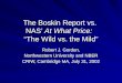 The Boskin Report vs.  NAS’  At What Price:   “The Wild vs. the Mild”