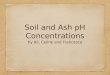 Soil and Ash pH Concentrations