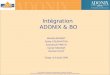 Intégration  ADONIX & BO