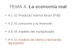 TEMA 4.  La economía real