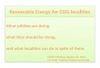 Renewable Energy for COG localities