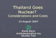Thailand Goes Nuclear?  Considerations and Costs