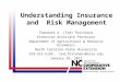 Understanding Insurance and  Risk Management