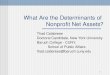 What Are the Determinants of  Nonprofit Net Assets?