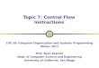 Topic 7: Control Flow Instructions