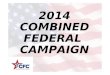 2014 COMBINED FEDERAL  CAMPAIGN