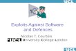 Exploits Against Software  and Defences