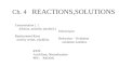 Ch. 4    REACTIONS,SOLUTIONS