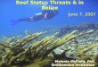 Reef Status Threats & in Belize