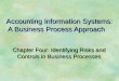 Accounting Information Systems:  A Business Process Approach