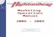 Marketing  Operations Manual 2008 – 2009