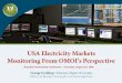USA Electricity Markets Monitoring From OMOI’s Perspective