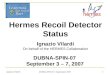 Hermes Recoil Detector Status Ignazio Vilardi On behalf  of the HERMES  Collaboration