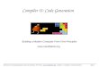 Compiler II: Code Generation