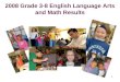 2008 Grade 3-8 English Language Arts and Math Results