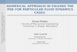NUMERICAL APPROACH IN SOLVING THE PDE FOR PARTICULAR FLUID DYNAMICS CASES
