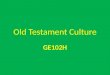 Old Testament Culture