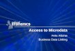 Access to Microdata