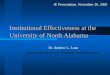 Institutional Effectiveness at the University of North Alabama