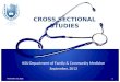 CROSS SECTIONAL STUDIES