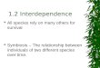 1.2 Interdependence