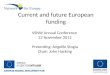 Current and future European funding