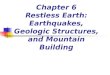 Chapter 6  Restless Earth: Earthquakes, Geologic Structures, and Mountain Building