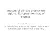 Impacts of climate change on regions: European territory of Russia