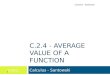 C.2.4 - AVERAGE VALUE OF A FUNCTION