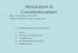 Absolutism & Constitutionalism