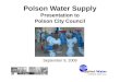 Polson Water Supply  Presentation to Polson City Council