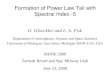 Formation of Power Law Tail with Spectral Index -5