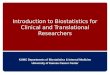 Introduction to Biostatistics for Clinical and Translational Researchers