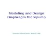 Modeling and Design Diaphragm Micropump