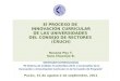 El PROCESO DE  INNOVACIÓN CURRICULAR DE LAS UNIVERSIDADES  DEL CONSEJO DE RECTORES  (CRUCH)