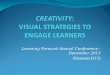 CREATIVITY :  VISUAL  STRATEGIES TO ENGAGE LEARNERS