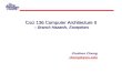 Csci 136 Computer Architecture II  – Branch Hazards, Exceptions