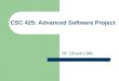 CSC 425:  Advanced Software Project