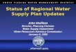 Status of Regional Water Supply Plan Updates