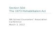 Section 504: The 1973 Rehabilitation Act
