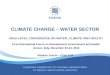 Climate change – water sector